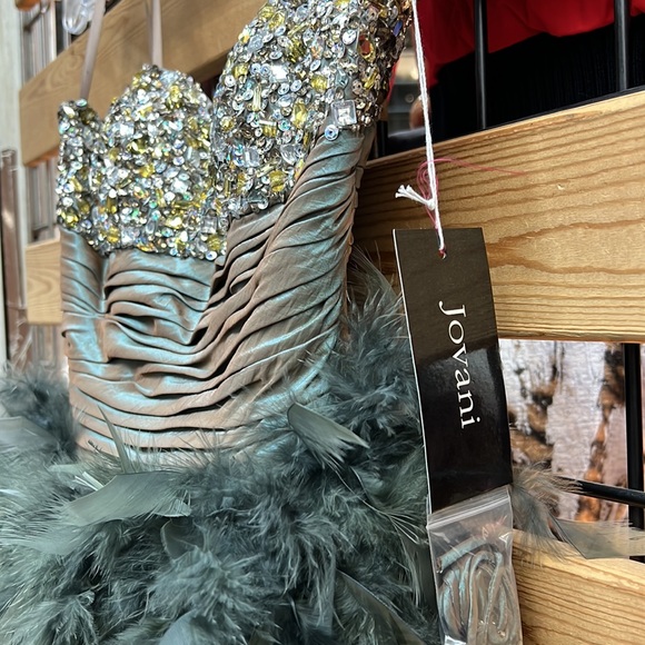 NWT,JOVANI SHORT & COCKTAIL DRESSES 171473 green - Picture 7 of 17